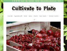 Tablet Screenshot of cultivatetoplate.com